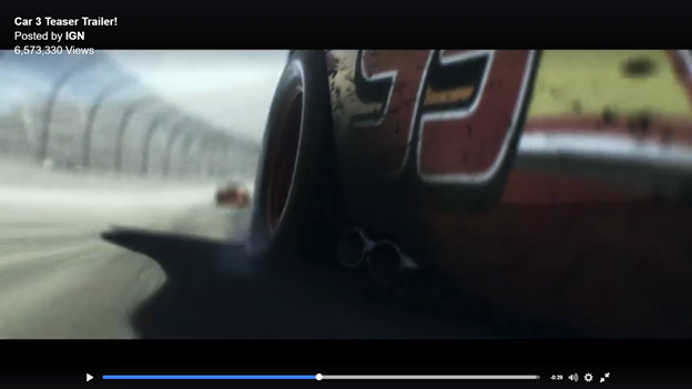 #Blog, my Analysis of the new Cars 3 trailer