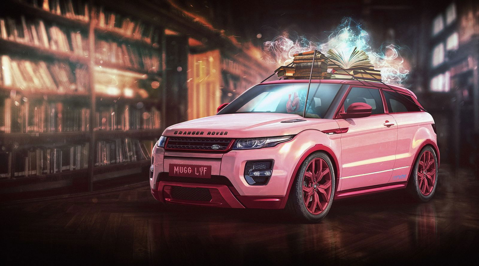 Hermione Granger and Range Rover Evoque