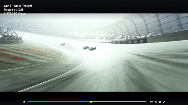 #Blog, my Analysis of the new Cars 3 trailer