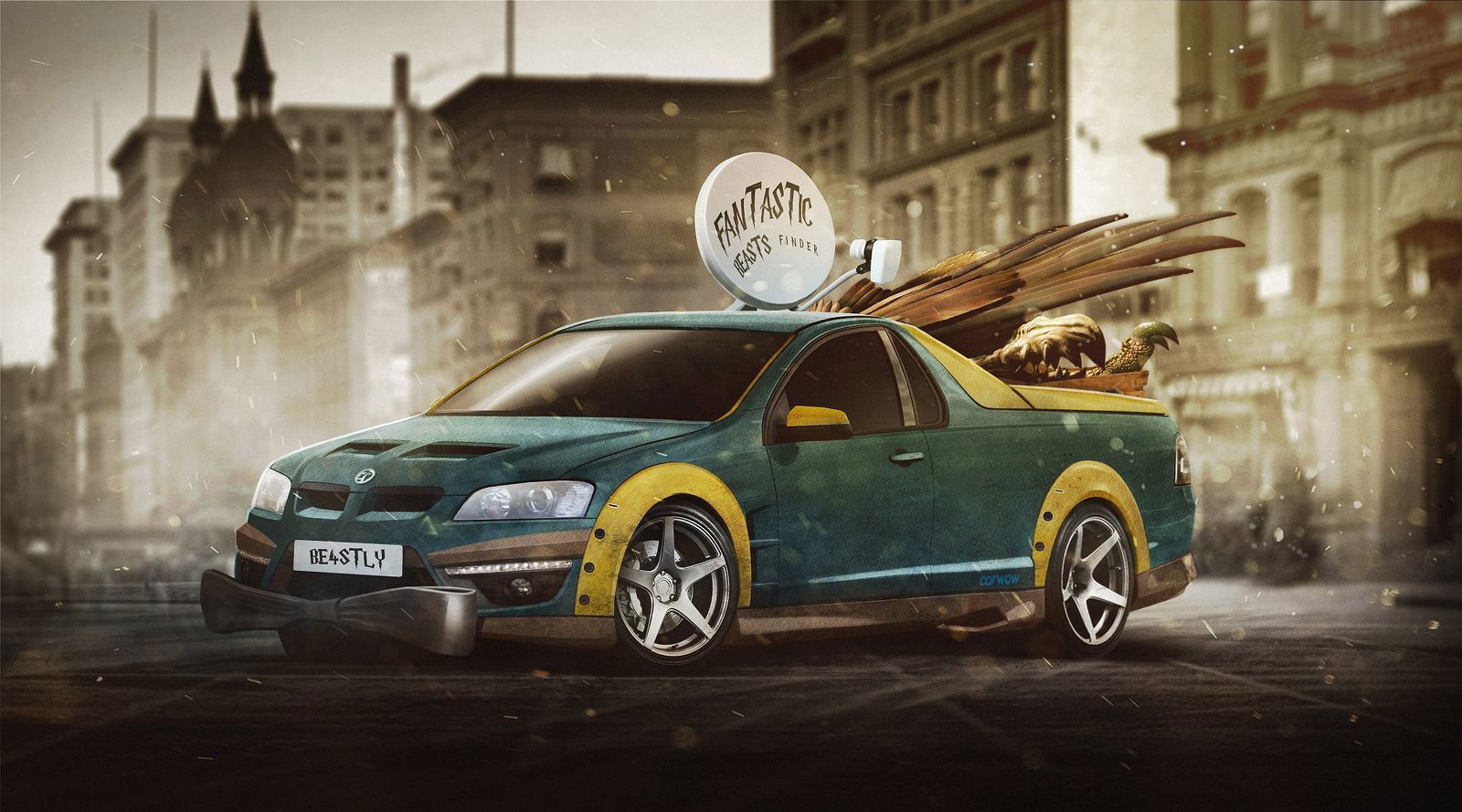 Newt Scamander and Vauxhall Maloo Ute