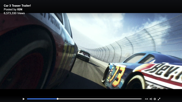 #Blog, my Analysis of the new Cars 3 trailer