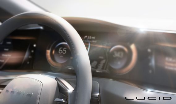 A tease of the interior of their upcoming sedan