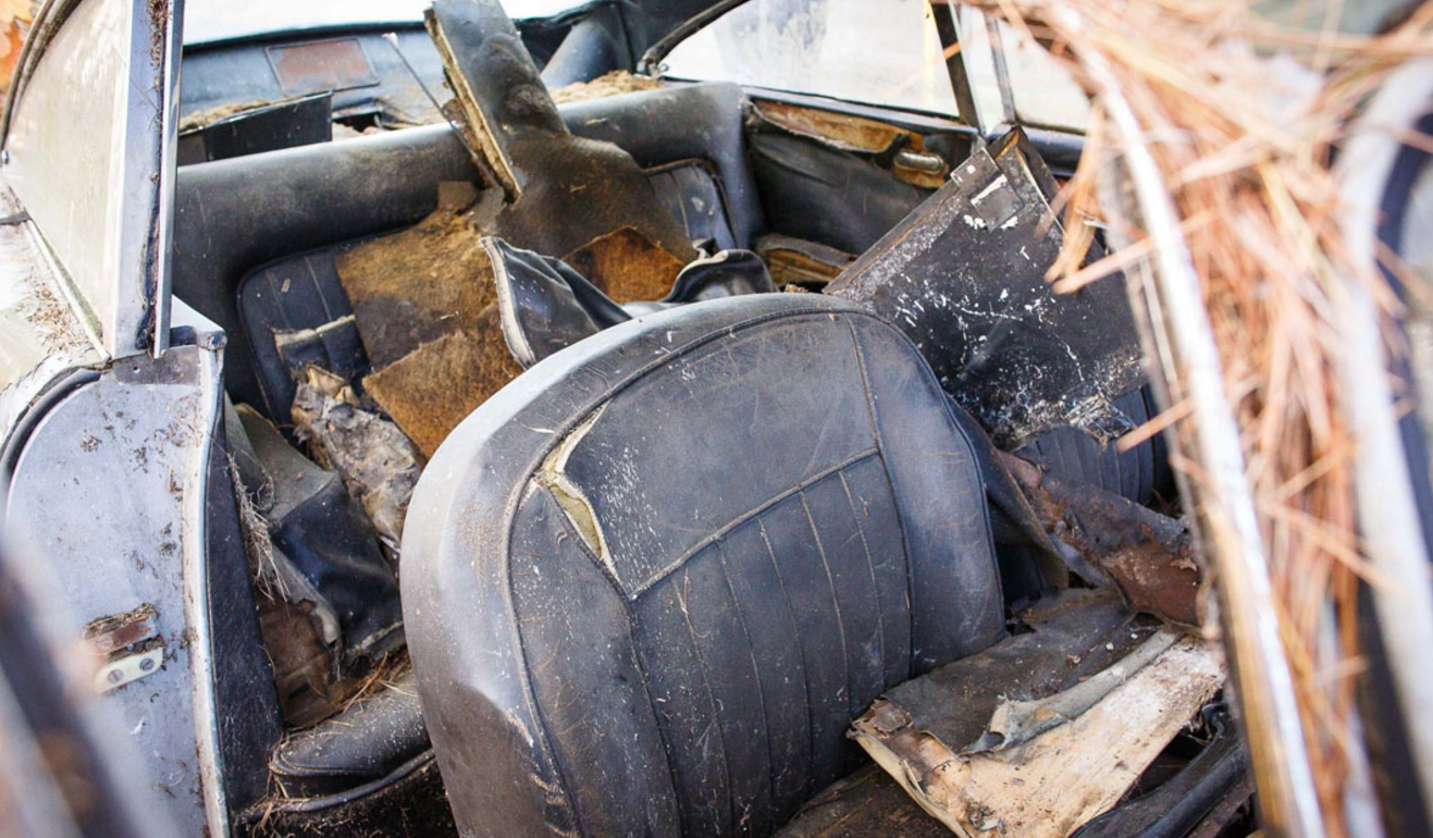 Someone Abandoned An Aston Martin DB4 50 Years Ago And Now It's For Sale