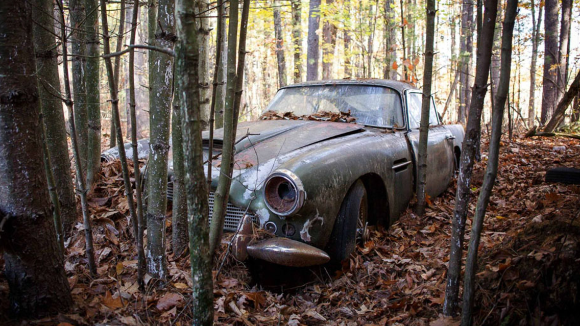 Someone Abandoned An Aston Martin DB4 50 Years Ago And Now It's For Sale
