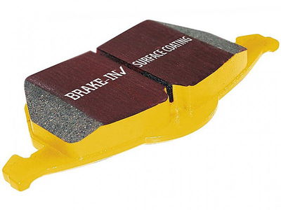 Yellowstuff brake pads sold by EBC are a popular choice for cars ranging from hot hatches to full-blown muscle cars