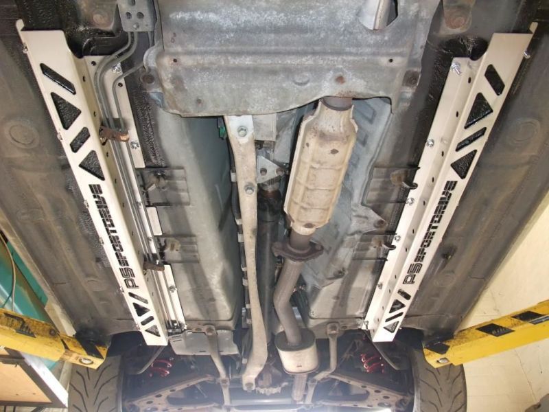 Frame rails helping to stiffen the chassis of an MX-5