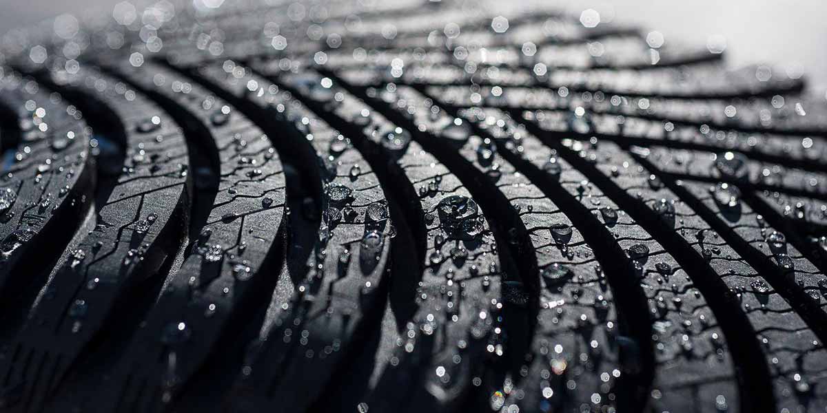 The grooves and sipes use the rotational forces created by the spinning of the tyre to wick water away from the tyre surface