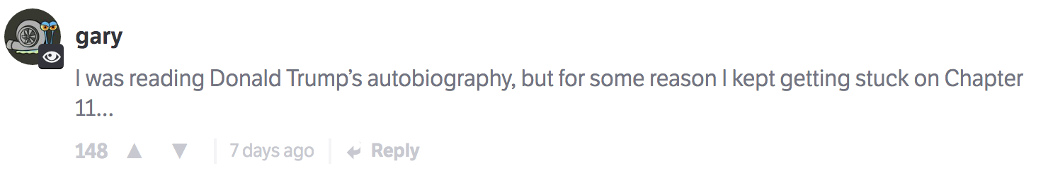 The 10 Best Comments On CT Last Week