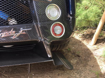 Van Driver Attempts To Film A Zonda... Then Crashes Straight Into It