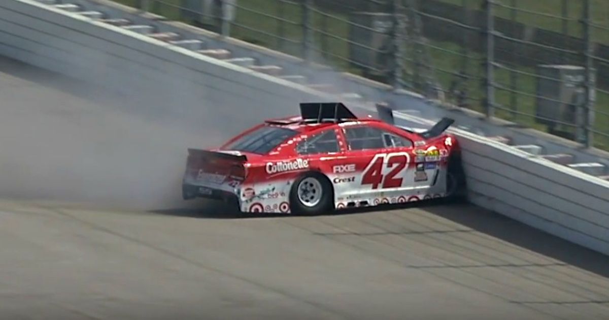 Nascar decided to use air-brake flaps to avoid cars taking off during irregular aerodynamic events like large highspeed crashes