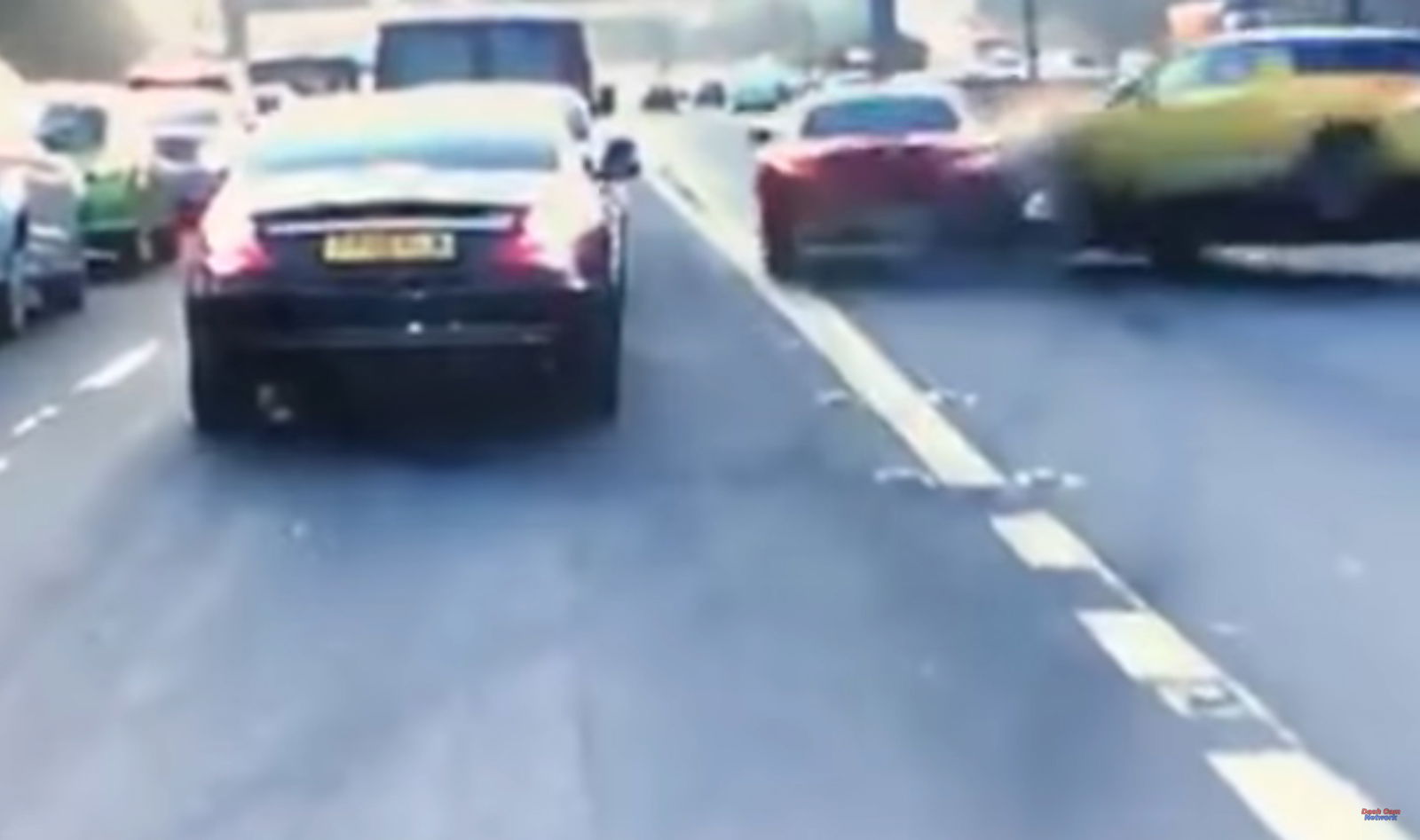 Sharpen Your BMW Stereotypes As You Watch This Z4 Driver Cause A Huge Multi-Car Accident