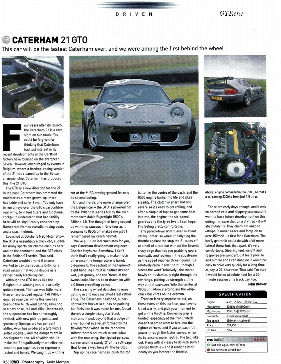 The Caterham 21: A #blogpost On The Seven's Forgotten Sister