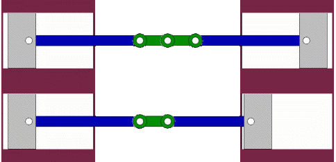 Here's the perfect gif to show you the differences between the two setups - a true boxer (top) and a 180-degree V (bottom). Gif via Air-Cooled Nut