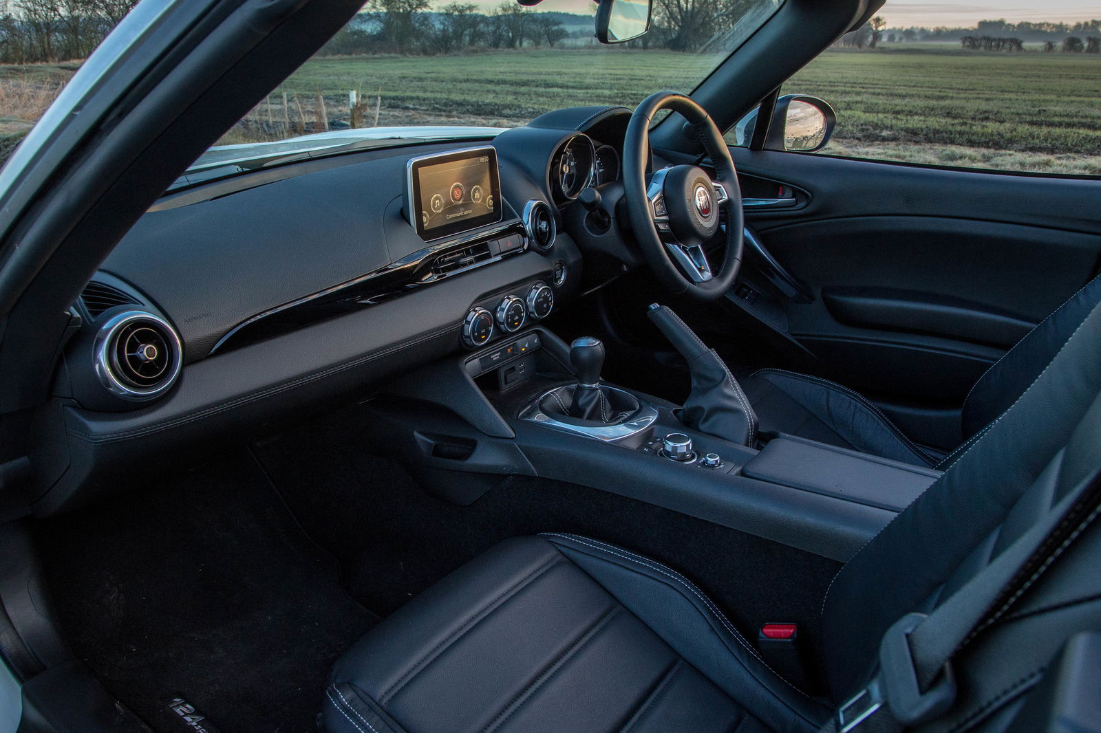 Badging aside, there isn't much in the cabin to differentiate the 124 from the MX-5
