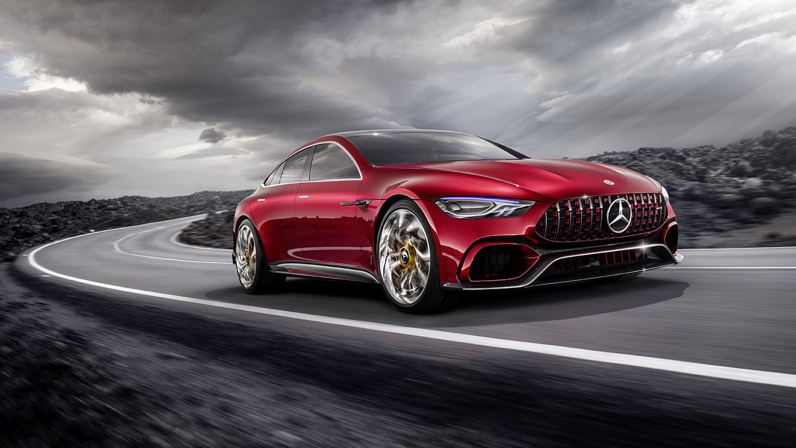 The Mercedes-AMG GT Concept Is An 800bhp F1-Derived Four-Door Hybrid Monster