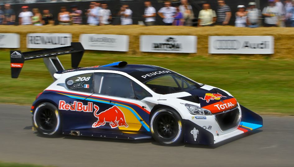 The T16 legend has been continued through the 208 T16, seen here at the Goodwood Hillclimb