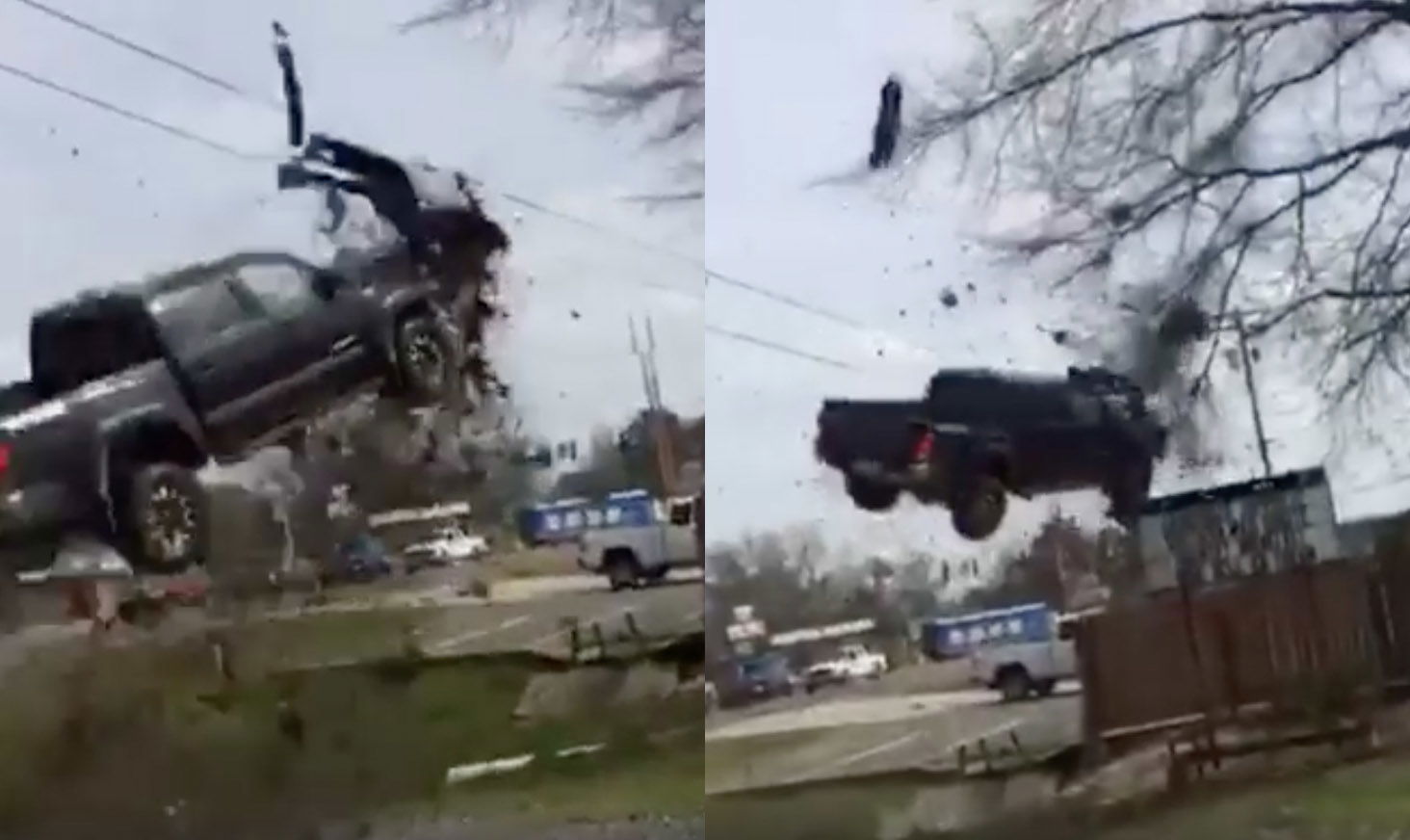 Escaped Convict Launches Pickup Into The Air As Police Chase Ends In Most Michael Bay Way Possible