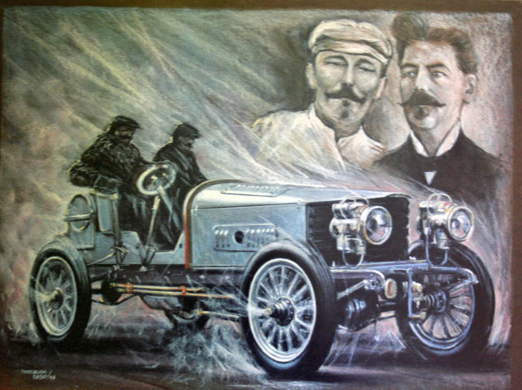 Jakobus and Hendrik-Jan Spyker with the 60 HP Grand Prix Racer
