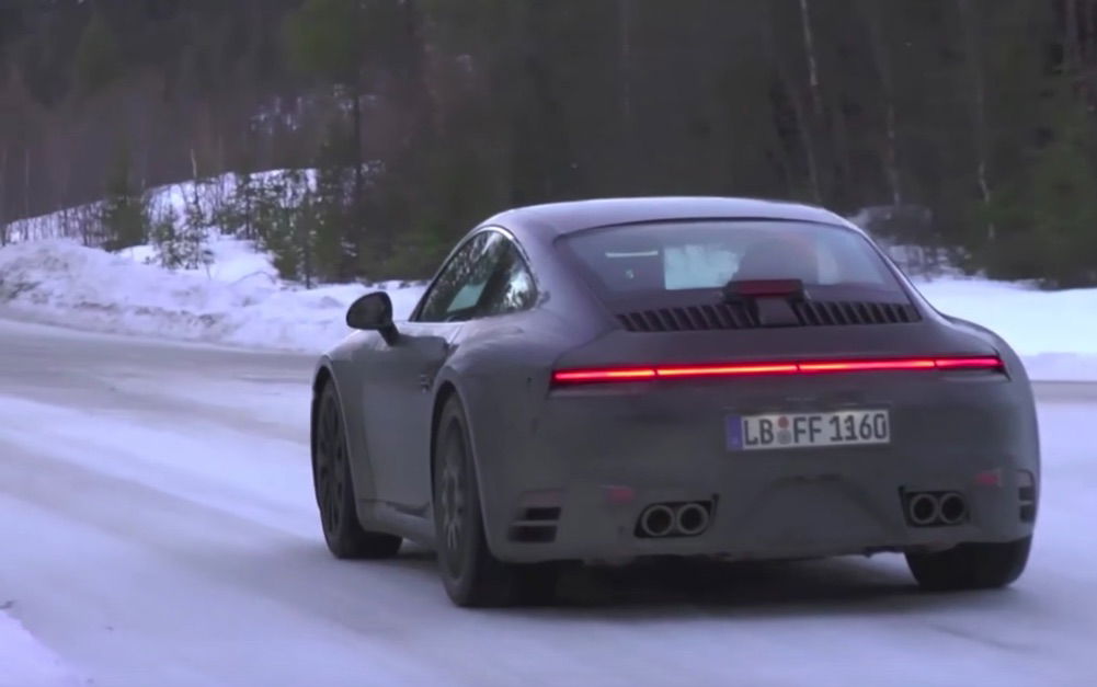 Here's The Next Generation Porsche 911 Making Throaty Noises During Winter Testing