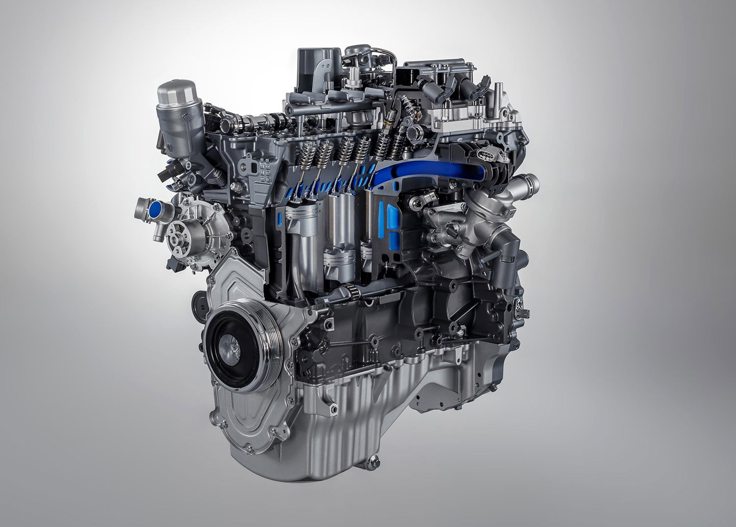 The Ingenium four-cylinder engine in the new entry-level F-Type