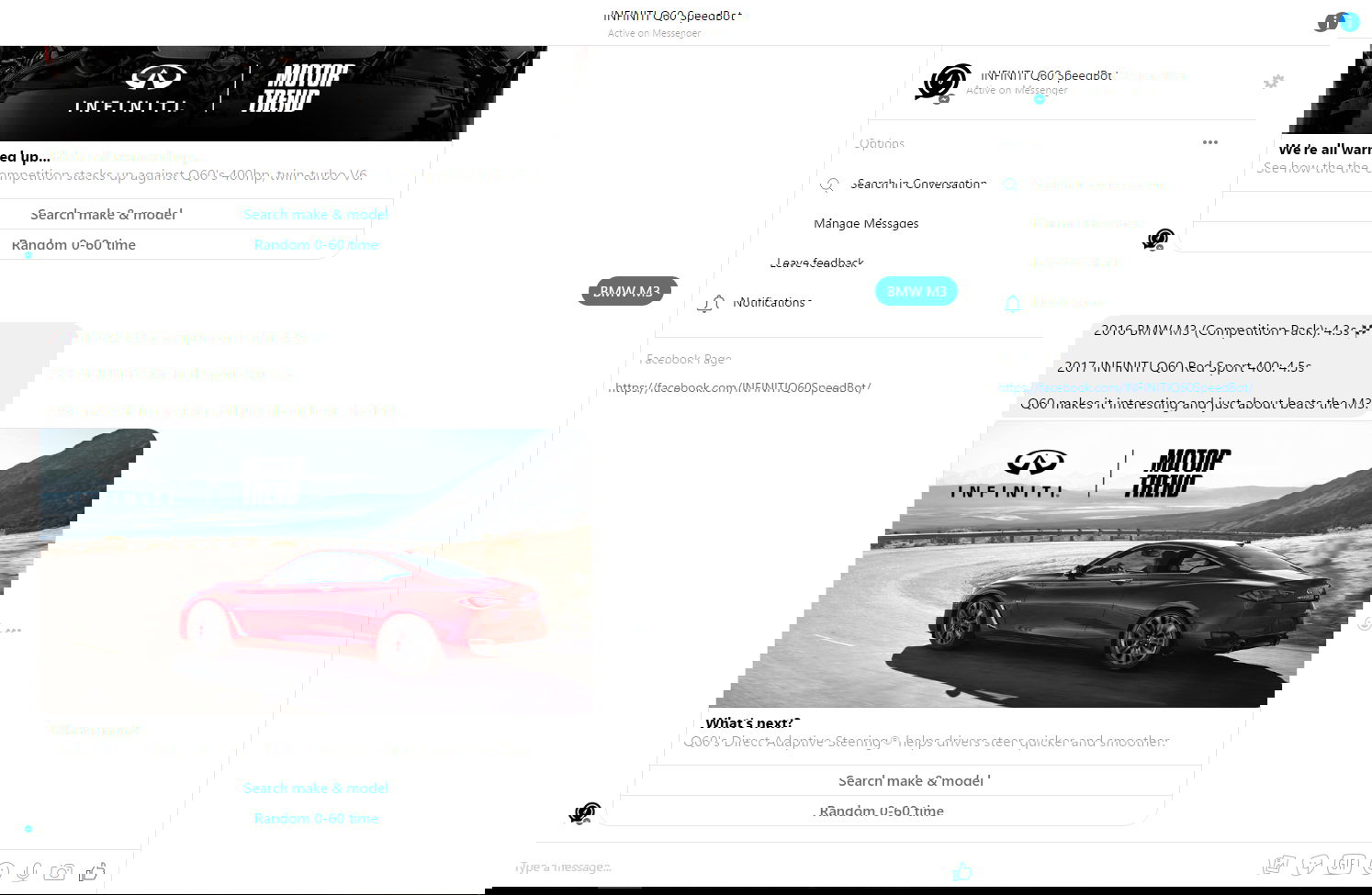 Infiniti Has Built A Bot To Compare Its Hottest Q60 To Other Cars And You Can Talk To It