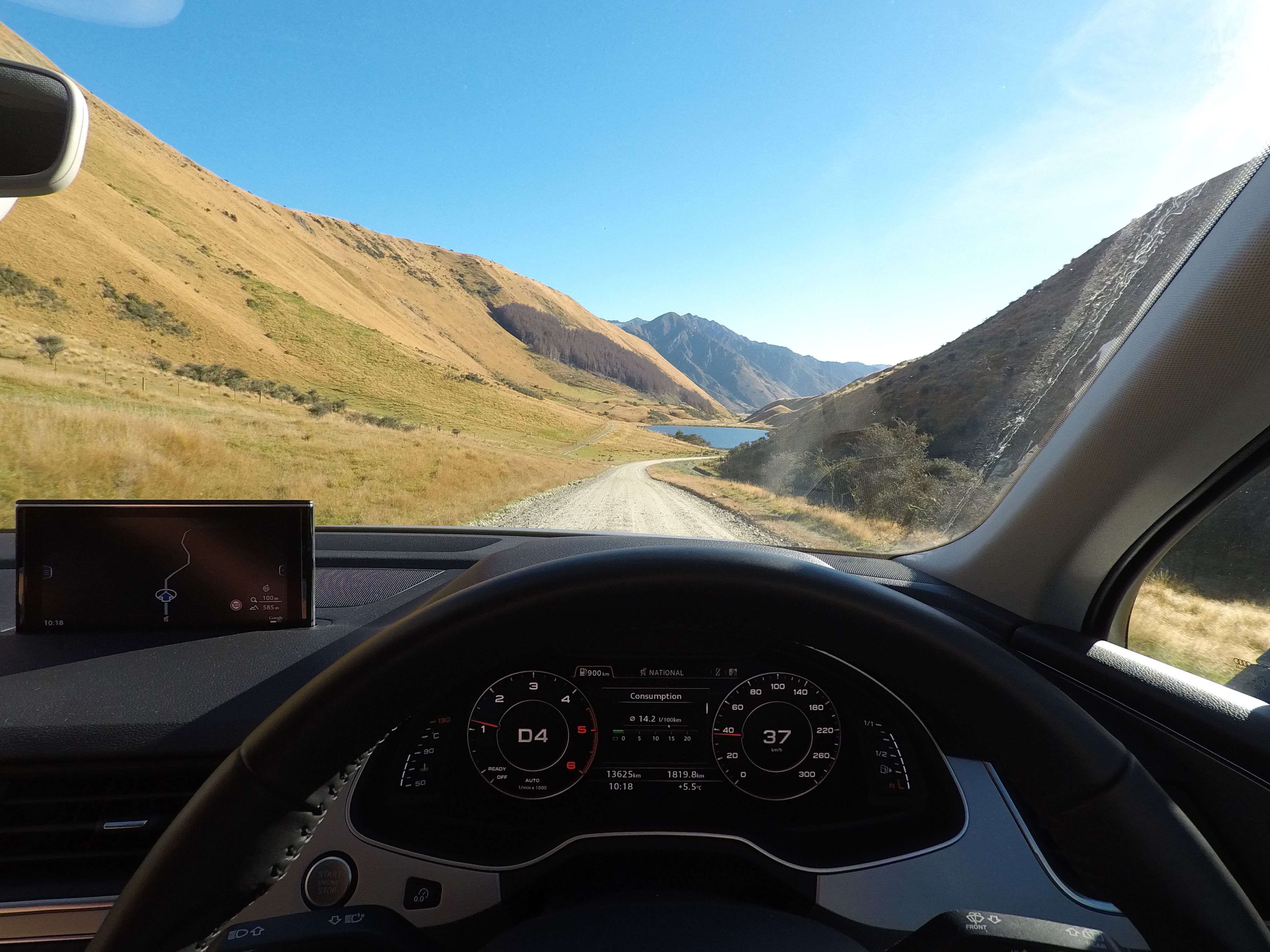 Gravel roads can be covered at a great speed if you're driving a Q7