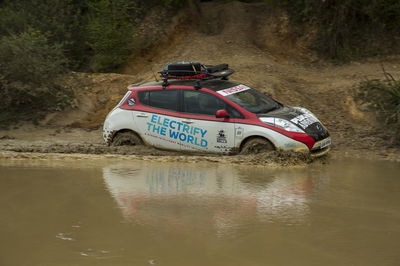 An EV Adventurer Is Driving The Mongol Rally In A Nissan Leaf