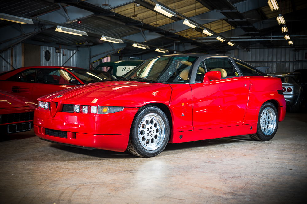 An Alfa SZ with just 500 miles on it was sold in 2014