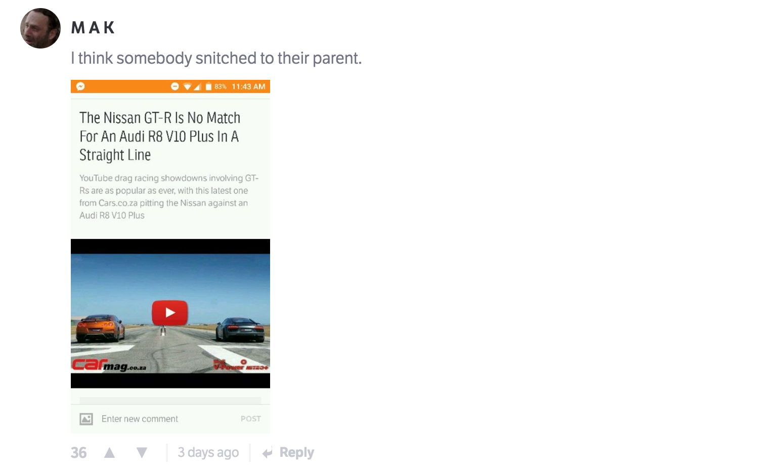 The 10 Best Comments On CT Last Week