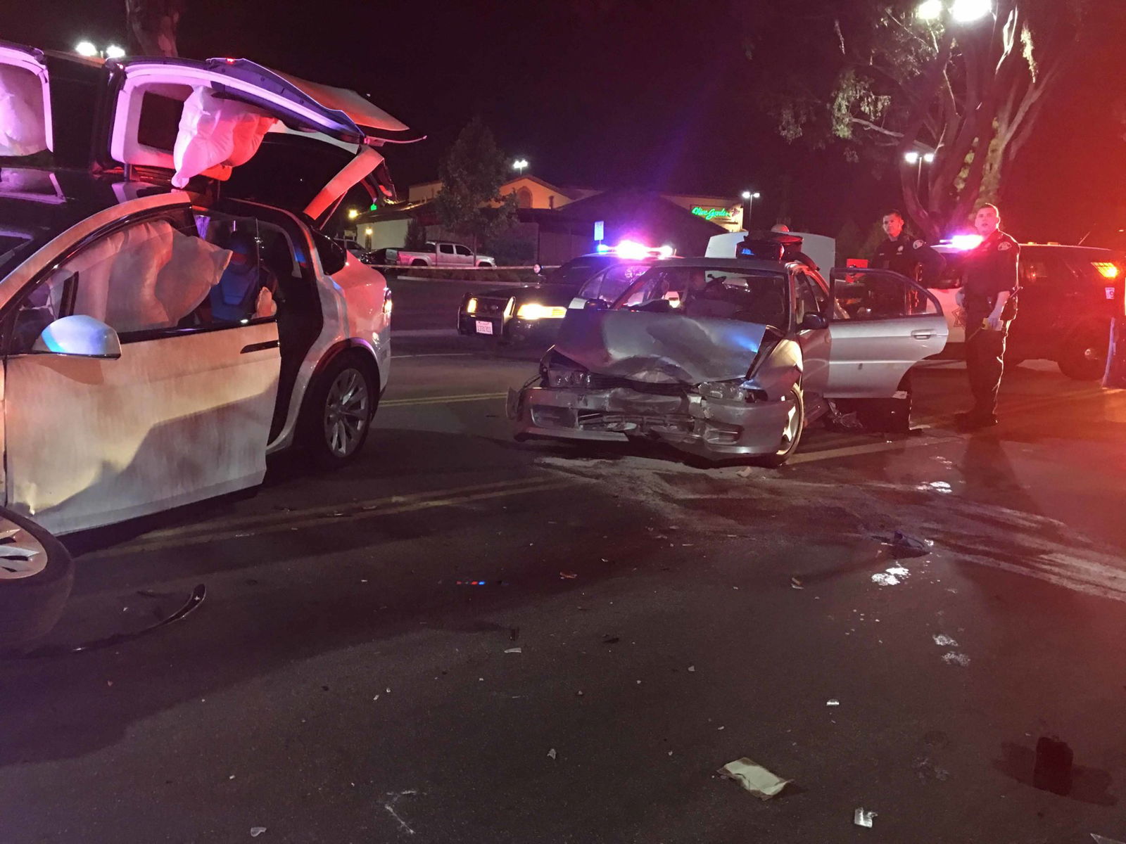 Man Brands Elon Musk A Lifesaver After His Tesla Model X Is Hit By A Speeding Car