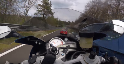 You'll Struggle To Unclench After Watching This Biker's 100mph Save At The 'Ring