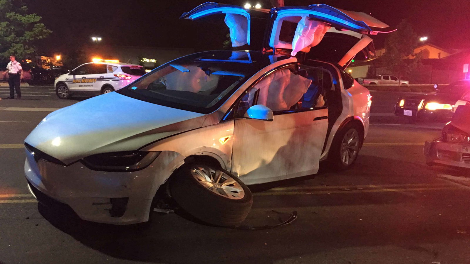 Man Brands Elon Musk A Lifesaver After His Tesla Model X Is Hit By A Speeding Car