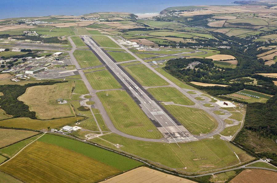 The Newquay runway that will be used for the tests