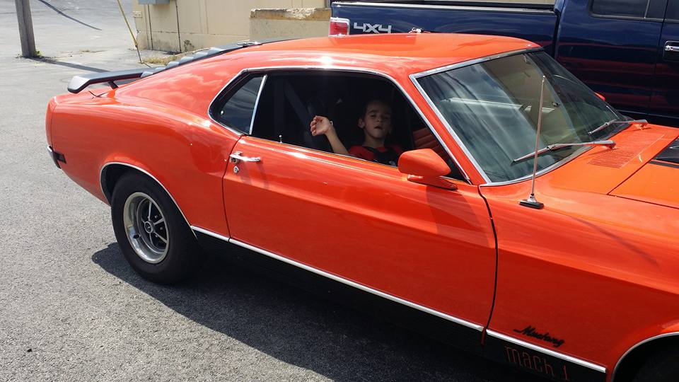 Here's what Nino's Mach 1 looked like before it was set ablaze.