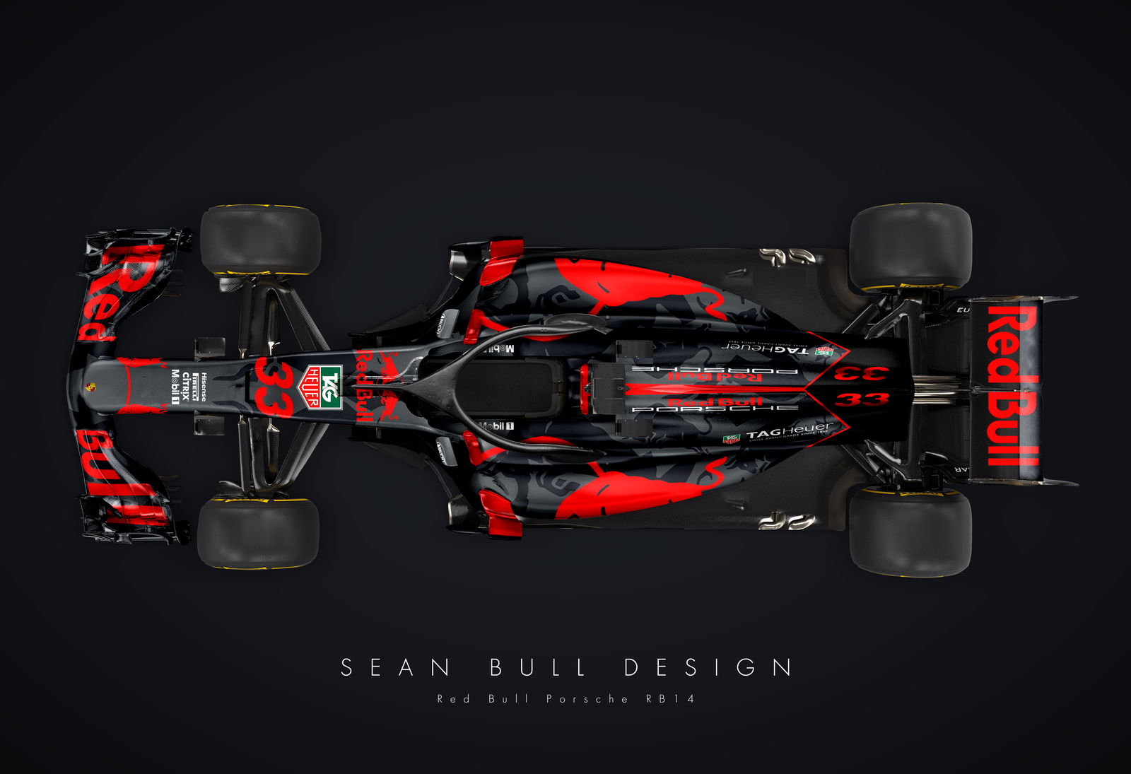 This Red Bull/Porsche F1 Livery Concept Is Absolutely Stunning