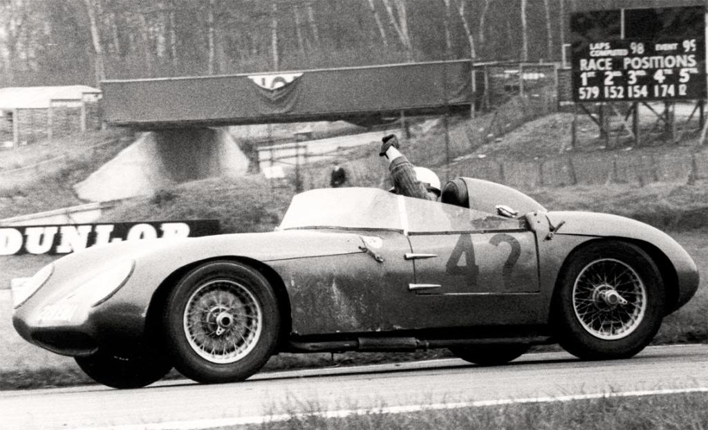 An old photo of the TVR Open Sports car.