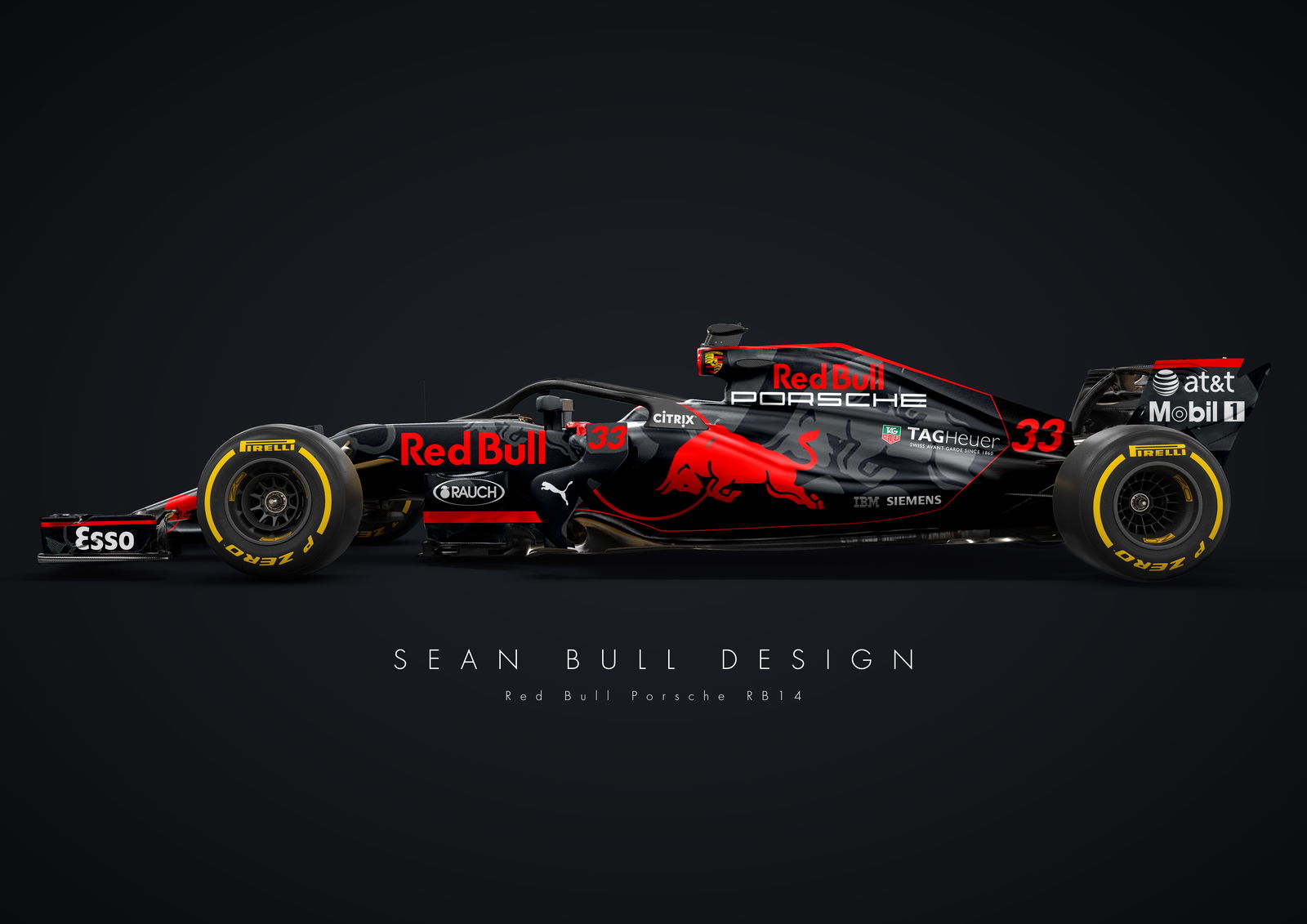 This Red Bull/Porsche F1 Livery Concept Is Absolutely Stunning