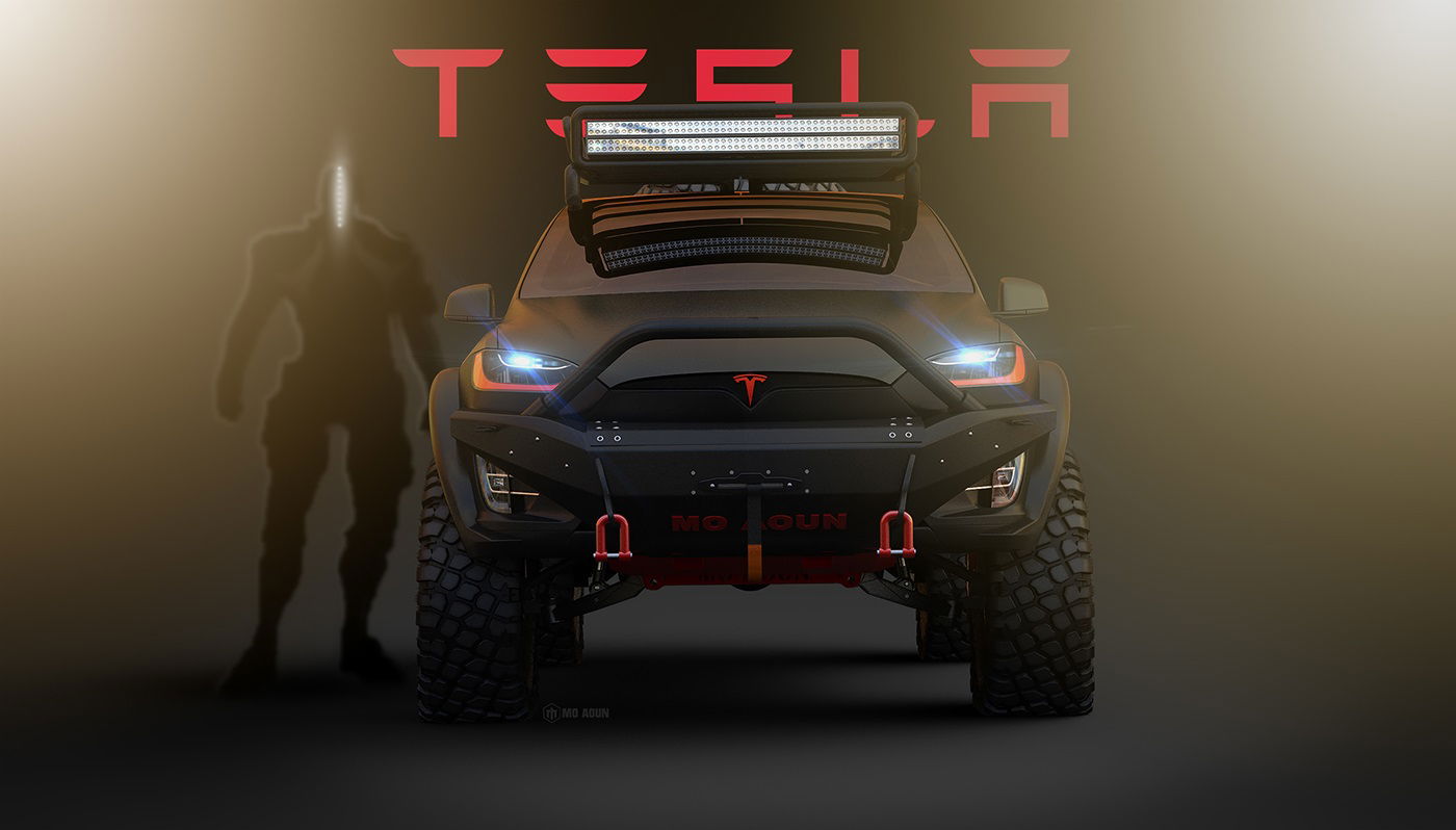 This Lifted Tesla Model X Render Is The Uber Electric SUV You’ve (Maybe) Always Dreamed Of