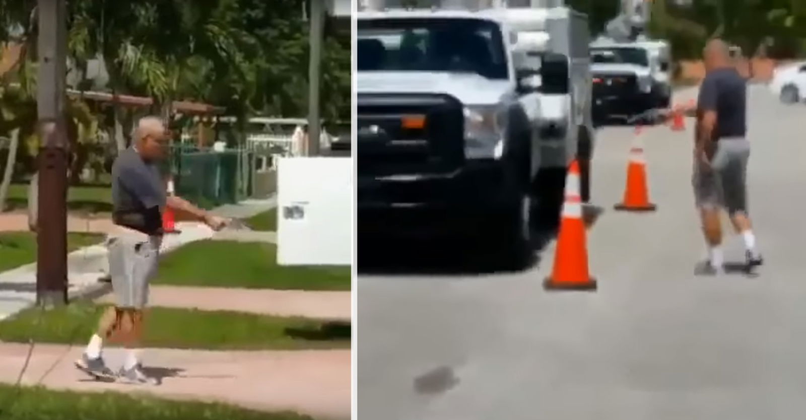 A Florida Man Repeatedly Shot Two AT&T Trucks That Parked Outside His House