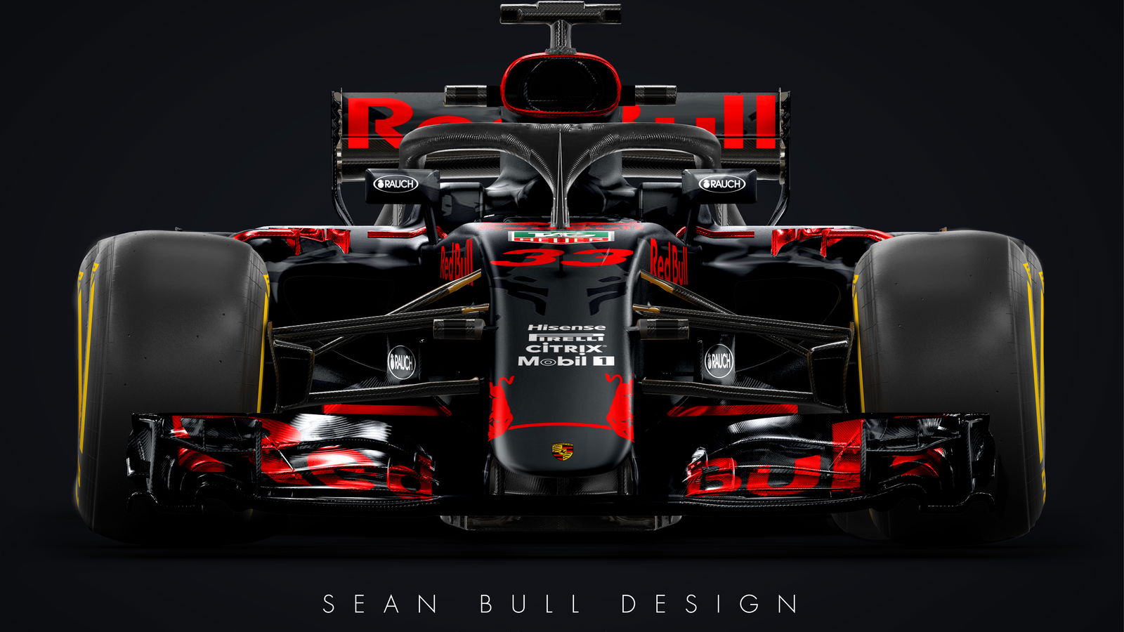 This Red Bull/Porsche F1 Livery Concept Is Absolutely Stunning
