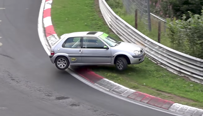 This Citroen's Kerb Hopping Near Miss At The 'Ring Is Amazing To Watch