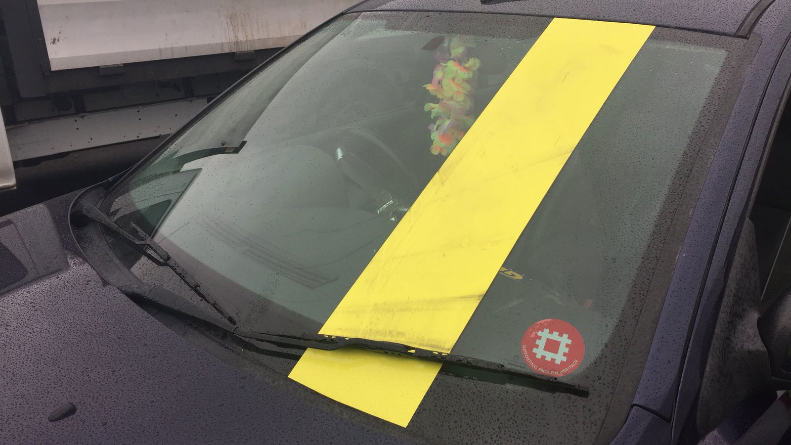 Brace For The Shocking Reality Of This Windscreen-Obscuring Racing Stripe