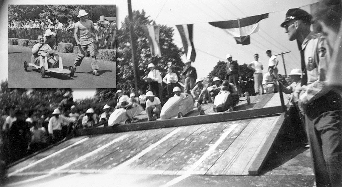 The very first Soapbox Race, held in 1934 in the United States.