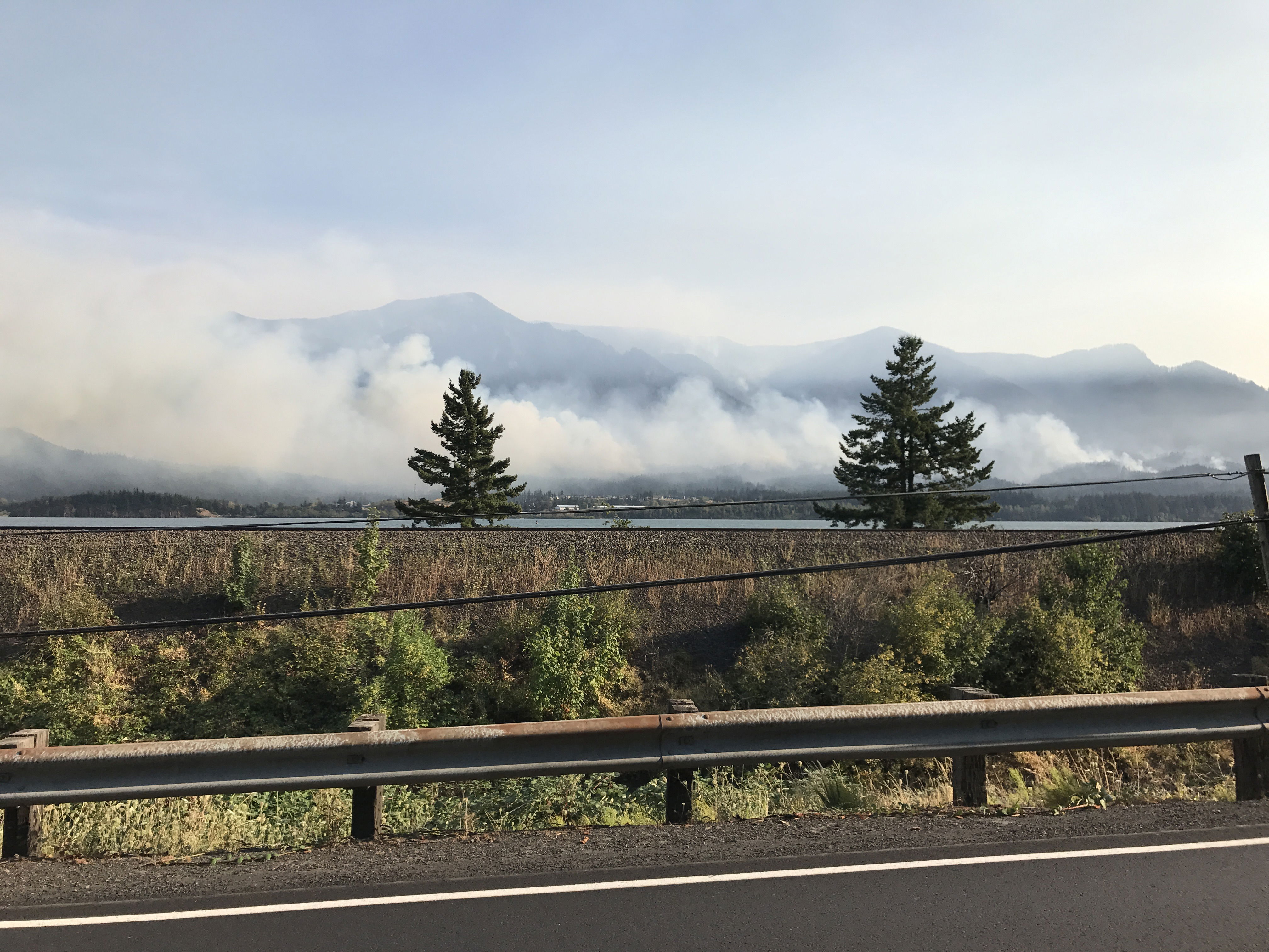 Eagle Creek fire in the Columbia River Gorge - September 10th, 2017
