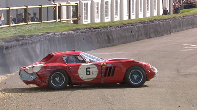 Try Not To Cry As A Ferrari 250 GTO Smashes Into The Tyre Wall At Goodwood