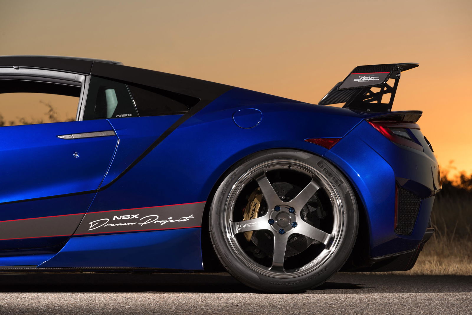 Behind the Advan forged wheels you'll find carbon ceramic brakes