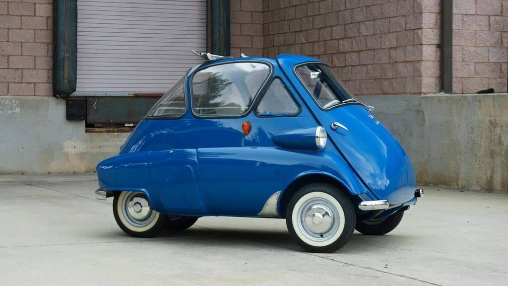 The Isetta, designed by Iso, manufactured by BMW.