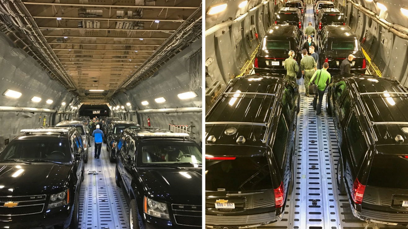 Here's How Donald Trump's Armoured Car Is Travelling Around Asia