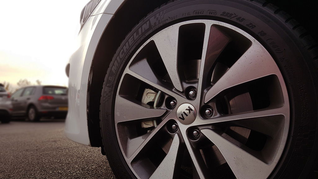 The brakes have a surprising amount of stopping force.