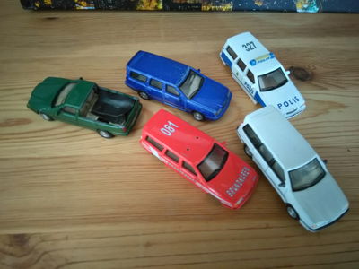 My old and a little bit broken 850 toy cars. And LOOK I even made one into a pick up way before anyone knew what a rendering was! Little bit proud of my 8 year old self..